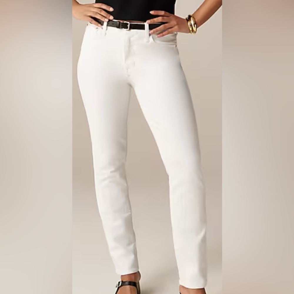 J.Crew| 9" vintage slim-straight jean in white wash